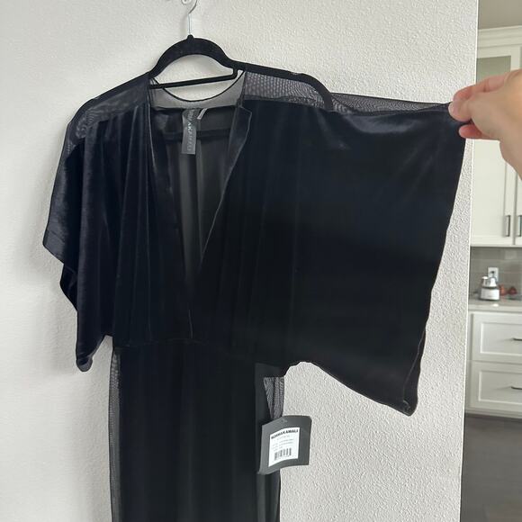 NORMA KAMALI Obie velvet gown Size Small New - Picture 5 of 9